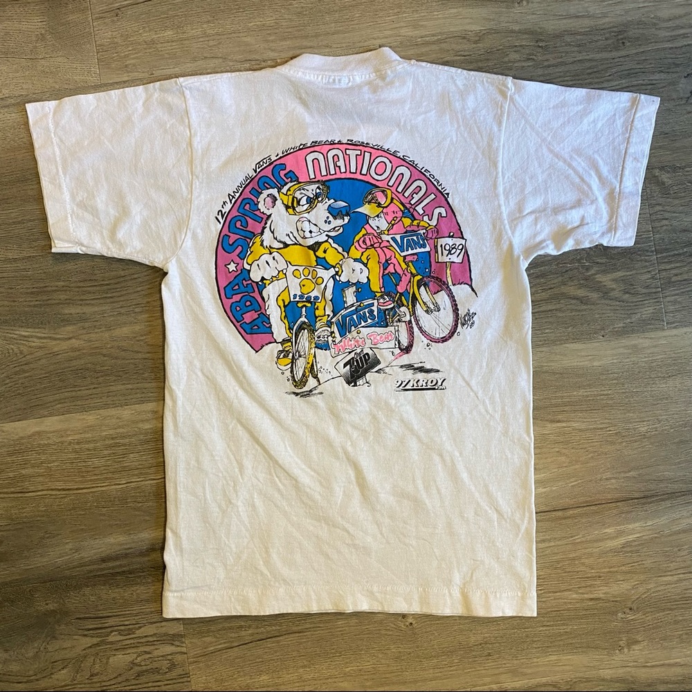 Vintage single stitch 1989 Vans ABA spring nationals T-shirt